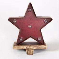 Glitzhome 8.48 In. H Marquee LED Star Stocking Holder -Indoor-Christmas-Decorations Sales unnamed file 1026