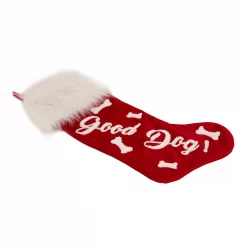 Glitzhome 22 In. L Velvet Christmas Stocking With Plush Cuff- Good Dog 10 Glitzhome 22 In. L Velvet Christmas Stocking With Plush Cuff- Good Dog -Indoor-Christmas-Decorations Sales unnamed file 1036