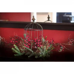 Nearly Natural Pine Berry Birdhouse Candelabrum 7 Nearly Natural Pine Berry Birdhouse Candelabrum -Indoor-Christmas-Decorations Sales unnamed file 1044