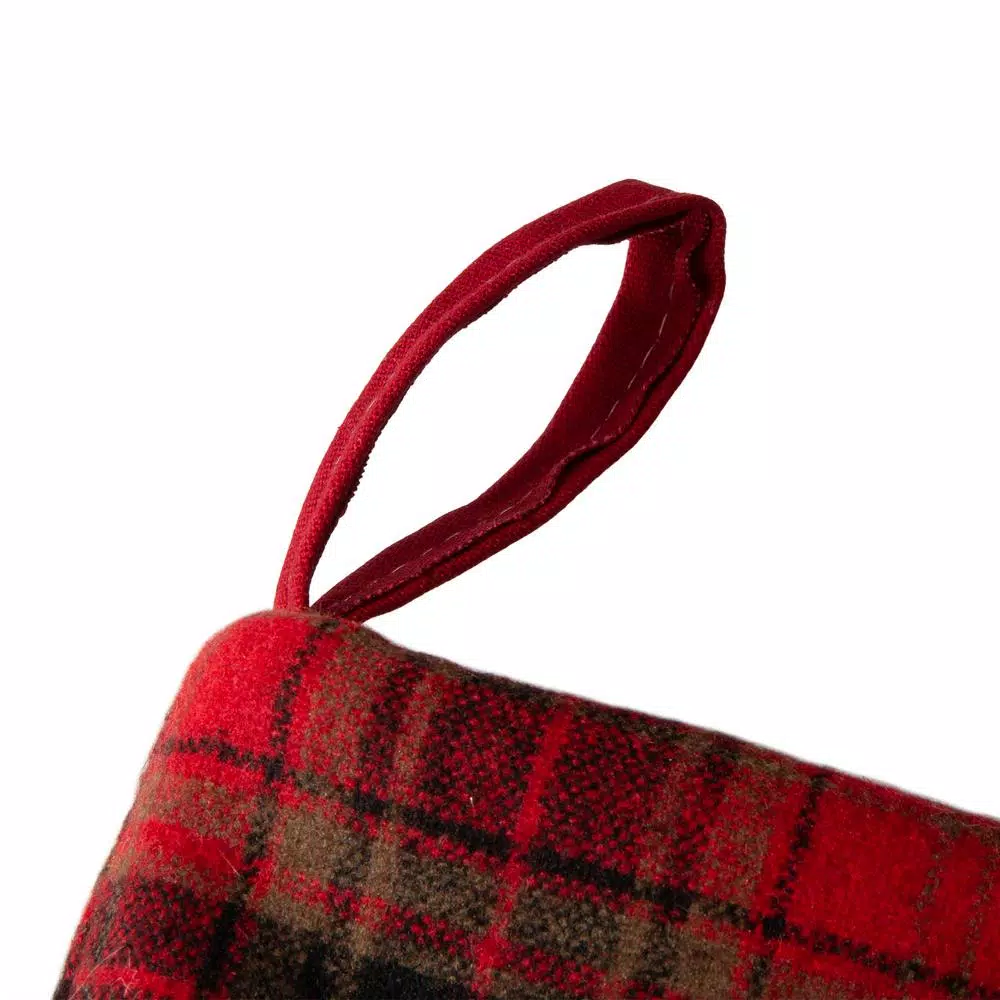 Glitzhome 21 In. Fabric Christmas Stocking – Dachshund 2 Glitzhome 21 In. Fabric Christmas Stocking – Dachshund - Image 2