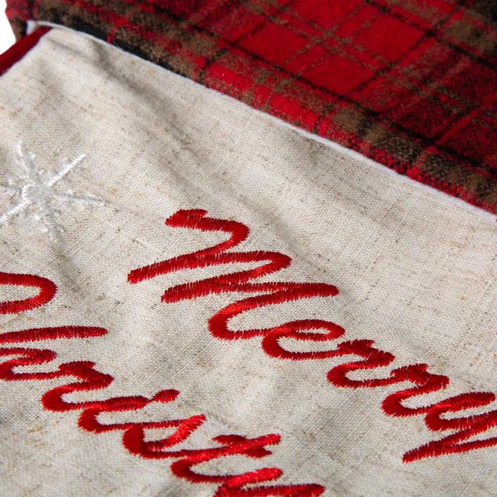 Glitzhome 21 In. Fabric Christmas Stocking – Dachshund 8 Glitzhome 21 In. Fabric Christmas Stocking – Dachshund - Image 8