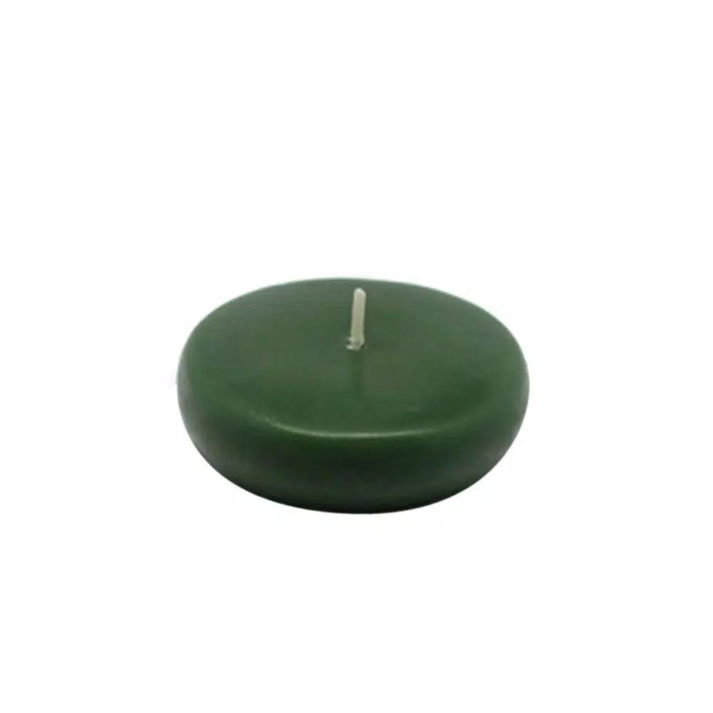 Zest Candle 2.25 In. Hunter Green Floating Candles (Box Of 24) 1 Zest Candle 2.25 In. Hunter Green Floating Candles (Box Of 24)