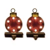 Glitzhome 2-Pack Marquee LED Ornament Stocking Holder