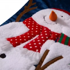 Glitzhome 36 In. H Polyester Velvet 3D Oversized Snowman Stocking -Indoor-Christmas-Decorations Sales unnamed file 1089