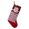 Glitzhome 36 In. H Felt 3D Polyester Oversized Count Down Santa Stocking