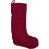 VHC Brands 20 In. Red Felt Christmas Traditional Decor Stocking