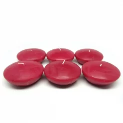 Zest Candle 3 In. Red Floating Candles (Box Of 12)