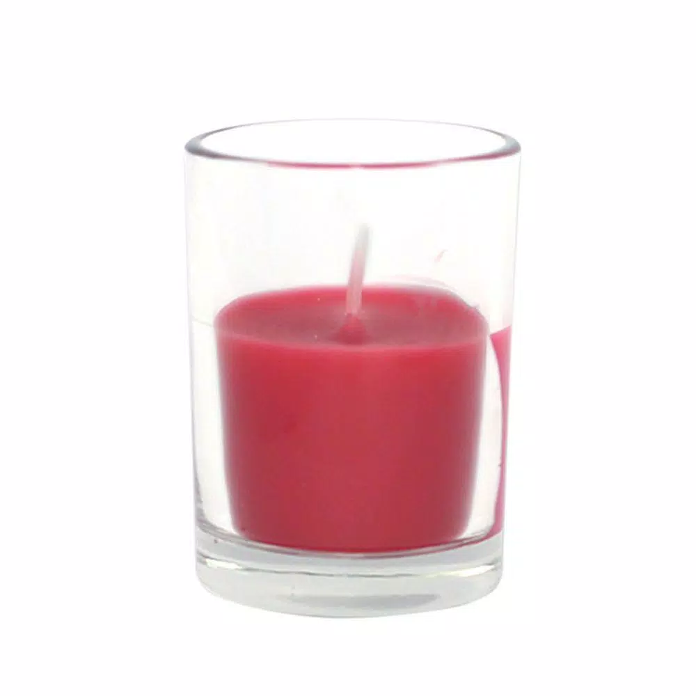 Zest Candle 2 In. Red Round Glass Votive Candles (12-Box) 1 Zest Candle 2 In. Red Round Glass Votive Candles (12-Box)