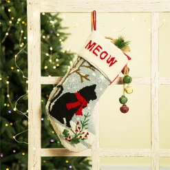 Glitzhome 20 In. L Hooked Stocking, Cat -Indoor-Christmas-Decorations Sales unnamed file 1217