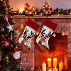 Glitzhome 21 In. H LED Embroidered Polyester Linen Christmas Decoration Stocking (2-Pack) 11 Glitzhome 21 In. H LED Embroidered Polyester Linen Christmas Decoration Stocking (2-Pack) -Indoor-Christmas-Decorations Sales unnamed file 1290