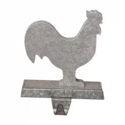 Glitzhome 6.1 In. L Galvanized Metal Cock Stocking Holder