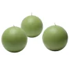 Zest Candle 3 In. Sage Green Ball Candles (6-Box)