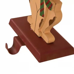 Glitzhome 7.76 In. H Wooden Metal Christmas Stocking Holder Dog -Indoor-Christmas-Decorations Sales unnamed file 1358