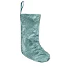 Northlight 17.5 In. Aqua Blue Polyester Paillette Sequins Hanging Christmas Stocking