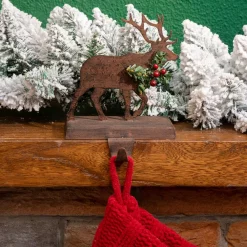 Glitzhome 6.50 In. H Wooden/Metal Reindeer Stocking Holder -Indoor-Christmas-Decorations Sales unnamed file 173