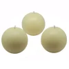 Zest Candle 3 In. Ivory Ball Candles (6-Box)