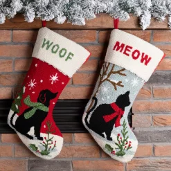 Glitzhome 21 In. Polyester And Acrylic Hooked Cat And Dog Stocking (2-Pack) 15 Glitzhome 21 In. Polyester And Acrylic Hooked Cat And Dog Stocking (2-Pack) -Indoor-Christmas-Decorations Sales unnamed file 183