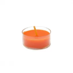 Zest Candle 1.5 In. Orange Tealight Candles (50-Pack)