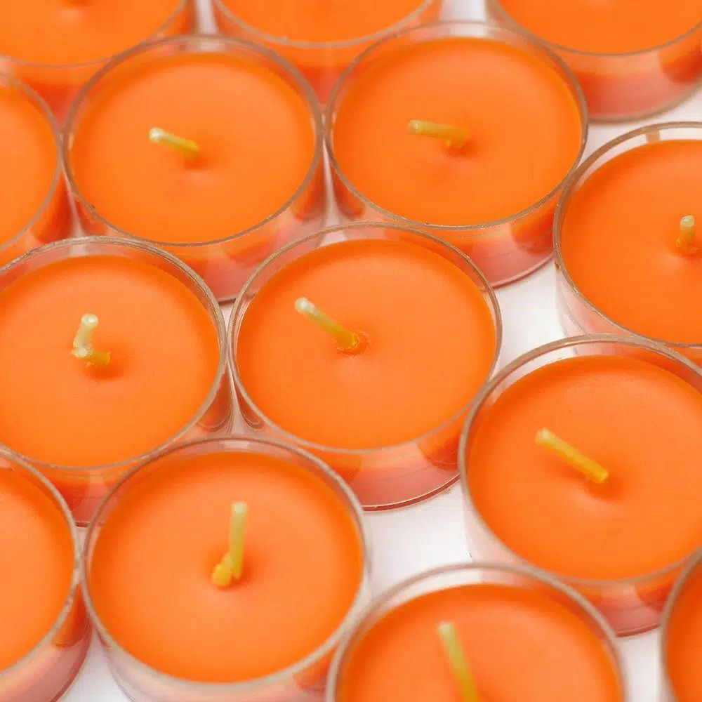 Zest Candle 1.5 In. Orange Tealight Candles (50-Pack) 2 Zest Candle 1.5 In. Orange Tealight Candles (50-Pack) - Image 2