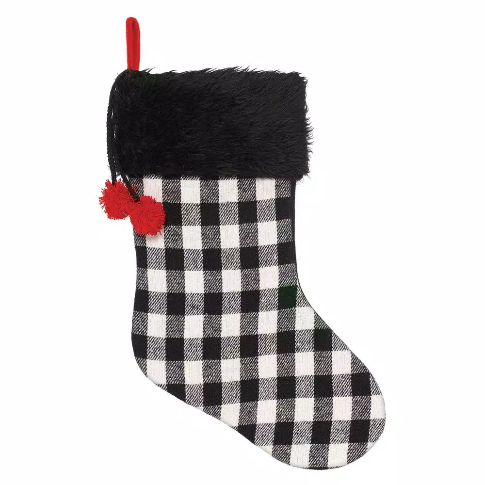 Amscan 18 In. Fabric Christmas Buffalo Plaid Deluxe Stockings (2-Pack) 1 Amscan 18 In. Fabric Christmas Buffalo Plaid Deluxe Stockings (2-Pack)