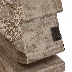 Glitzhome Marquee LED Wooden/Metal Christmas Tree And Star Stocking Holder (Set Of 2) -Indoor-Christmas-Decorations Sales unnamed file 22