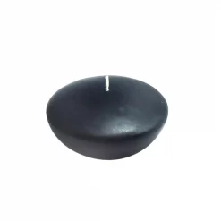 Zest Candle 3 In. Black Floating Candles (Box Of 12)