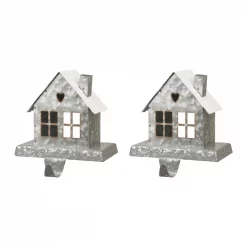 Glitzhome Wooden/Metal Reindeer Stocking Holder (Set Of 2)