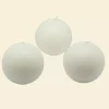 Zest Candle 3 In. White Ball Candles (6-Box)