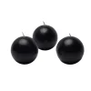 Zest Candle 2 In. Black Ball Candles (12-Box)