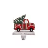 Glitzhome 6.12 In. H Wooden/Metal Red Truck Stocking Holder