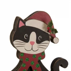 Glitzhome 7.76 In. H Wooden Metal Christmas Stocking Holder Cat 9 Glitzhome 7.76 In. H Wooden Metal Christmas Stocking Holder Cat -Indoor-Christmas-Decorations Sales unnamed file 429