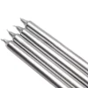 Zest Candle 10 In. Metallic Silver Straight Taper Candles (Set Of 12)