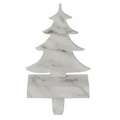 Northlight 8 In. Black And White Marbled Tree Christmas Stocking Holder