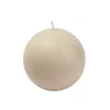 Zest Candle 4 In. Ivory Ball Candles (2-Box)
