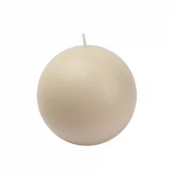 Zest Candle 4 In. Ivory Ball Candles (2-Box)