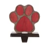 Glitzhome 6.30 In. H Wooden/Metal Paw Stocking Holder