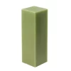 Zest Candle 3 In. X 9 In. Sage Green Square Pillar Candle Bulk (12-Box)