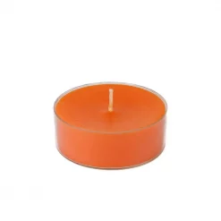 Zest Candle 2.25 In. Orange Mega Oversized Tealights (12-Box)