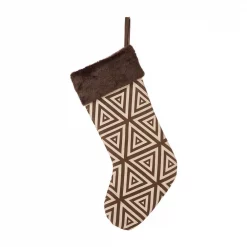 Glitzhome 20 In. L Christmas Stocking With Faux Fur Cuff -Indoor-Christmas-Decorations Sales unnamed file 548