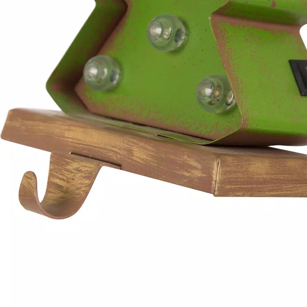 Glitzhome 4.92 In. L X 3.54 In. W X 7.48 In. H Marquee LED Angel And Tree Stocking Holder Set Of 2 6 Glitzhome 4.92 In. L X 3.54 In. W X 7.48 In. H Marquee LED Angel And Tree Stocking Holder Set Of 2 - Image 6