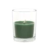 Zest Candle 2 In. Hunter Green Round Glass Votive Candles (12-Box)