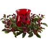 Nearly Natural 6.5 In. Holly Berry Candelabrum