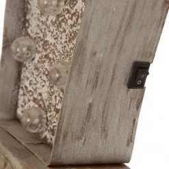 Glitzhome 2-Pack Marquee LED Wooden/Metal Gift Box Stocking Holder -Indoor-Christmas-Decorations Sales unnamed file 654