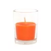 Zest Candle 2 In. Orange Round Glass Votive Candles (12-Box)