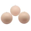 Zest Candle 3 In. Ivory Ball Candles (6-Box)
