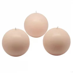 Zest Candle 3 In. Ivory Ball Candles (6-Box)