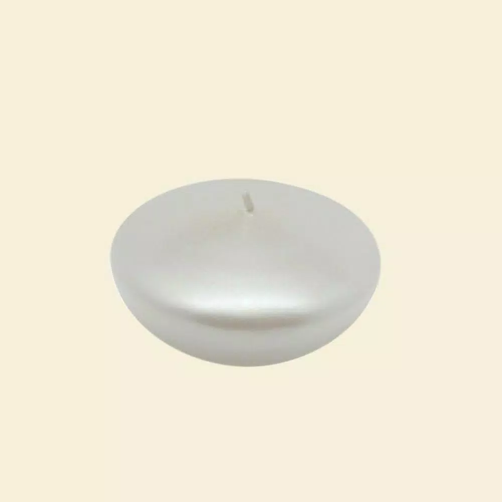 Zest Candle 3 In. Pearl White Floating Candles (Box Of 12) 1 Zest Candle 3 In. Pearl White Floating Candles (Box Of 12)
