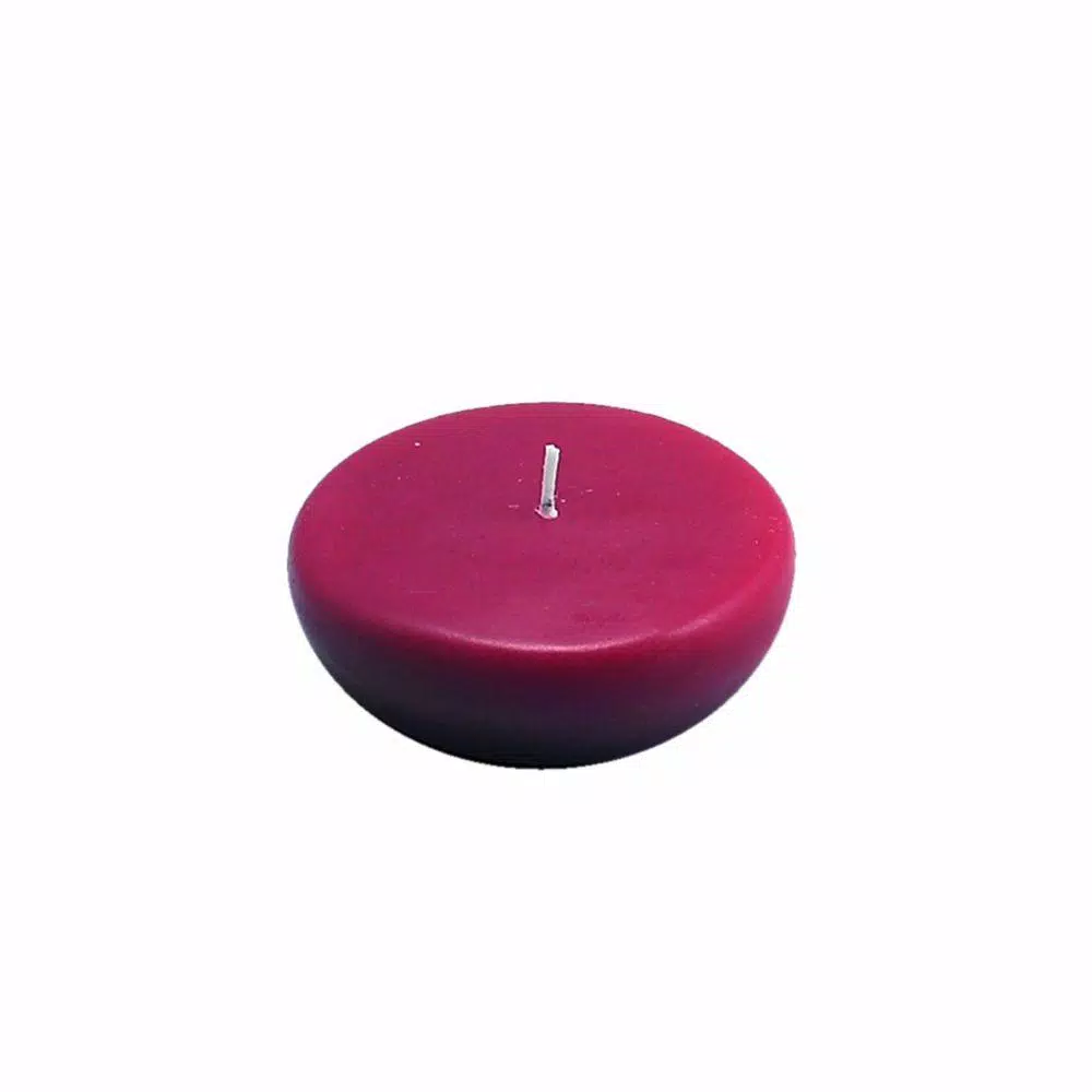 Zest Candle 2.25 In. Burgundy Floating Candles (Box Of 24) 1 Zest Candle 2.25 In. Burgundy Floating Candles (Box Of 24)