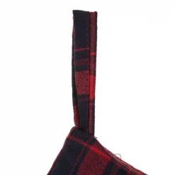 Glitzhome 19 In. L Plush Stocking With Plaid Cuff -Indoor-Christmas-Decorations Sales unnamed file 809