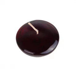 Zest Candle 3 In. Clear Black Gel Floating Candles (6-Box)